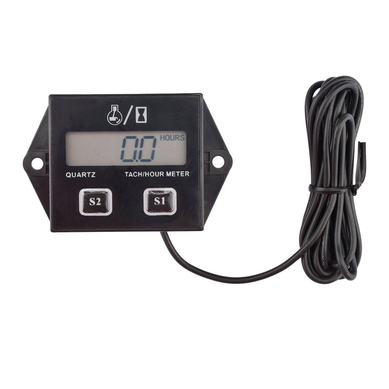 digital engine tach hour meter tachometer gauge engine rpm l