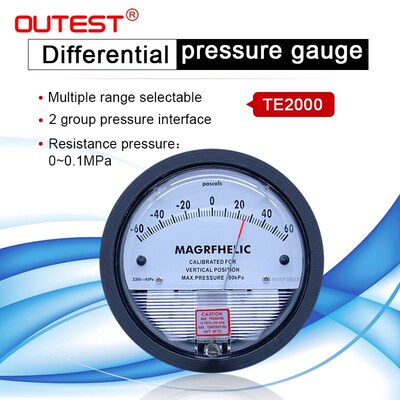 /High precision Air differential pressure gauge vacuum Manom
