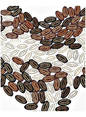 Sewing Letter Labels Handmade Letter Tags Oval Embossed Labe