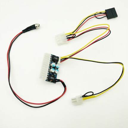 24pin DC ATX PSU 12V DC Input 160W Peak Output Switch DC-DC