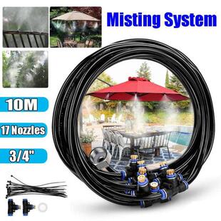 10M-40M Hose + Nozzles Water Misting Cooling Irrigating Syst