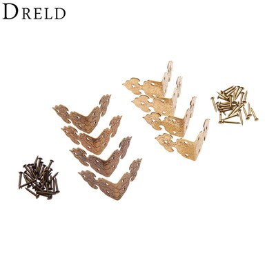 4Pcs Brass Wood Box Feet Leg Corner Protector Chinese Furnit