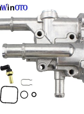 Alunum Engine Cooling Auto  hermostat Housing Cover Sensor f