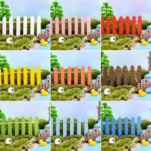 Fairy Barrier Diy Landscape Mini Fencing Wooden Wood