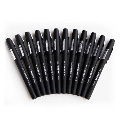 1 Pcs 1.0 Mm Black Professional Sign Rollerball Pen Gel Ink