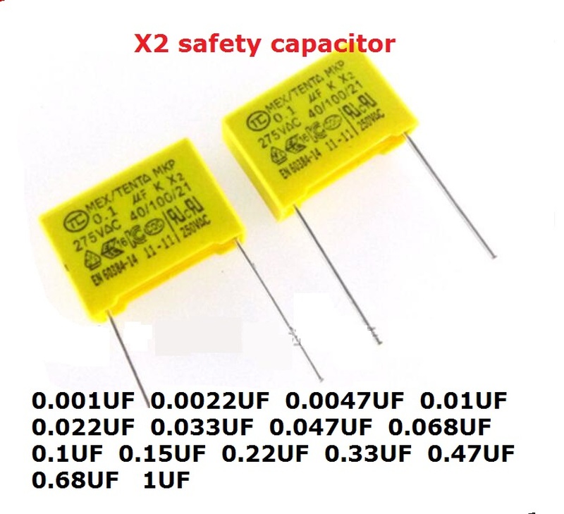 10pc x2 safety capacitor 275vac 0.1uf  0.001uf 0.0022uf 0.00