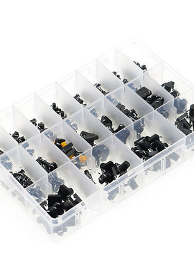 250Pcs Micro Switch 20 Types Assorted Push Button Tact Switc