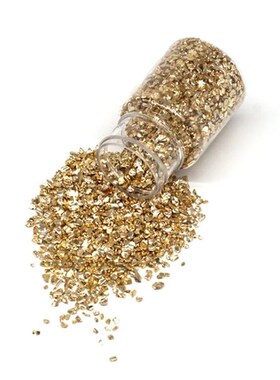 35-40G Champagne Gold Metal Broken Stones Epoxy Resin Jewelr