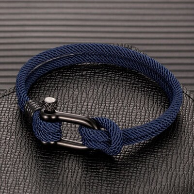 MKENDN Men U shape Survival Bracelet Outdoor Camping Rescue