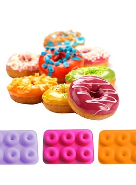 Elenxs Doughnut Mold 6-Grids Donut Baking Pan Mould Non-Stic