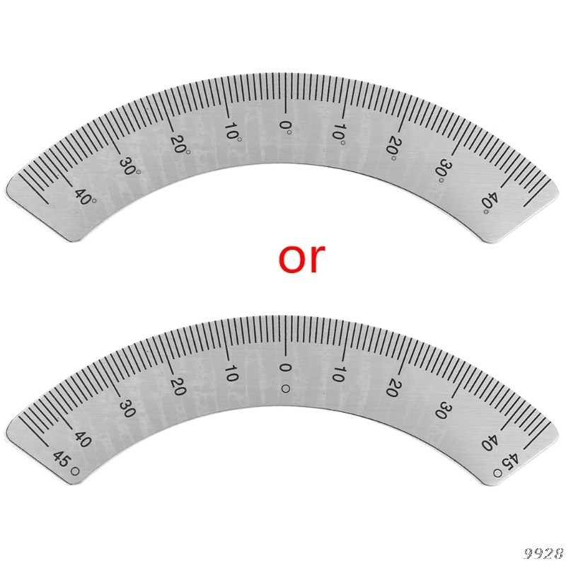 Angle Plate Scale ruler 45 Degree Angle Arc M1197 Protractor