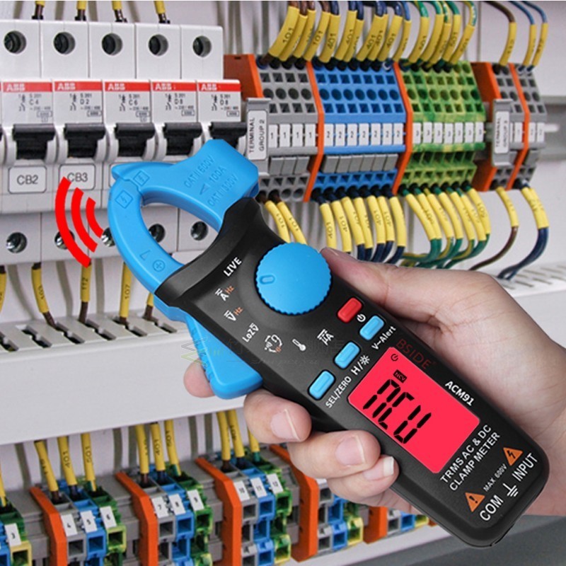 Digital Clamp Meter  ACM91 AC/DC Current 1mA True RMS Auto R