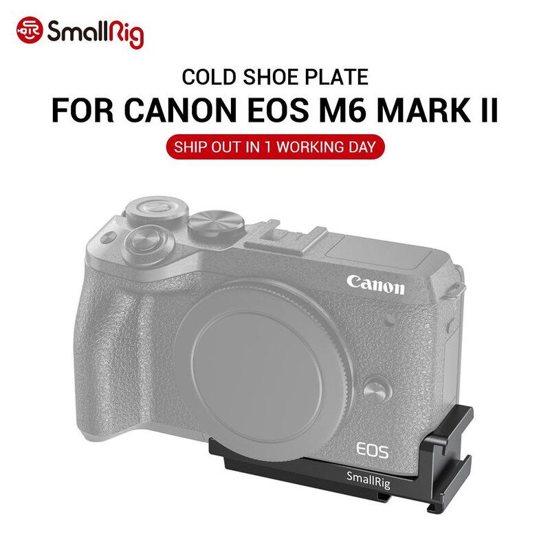 SmallRig Vlogging Cold Shoe Plate for Canon EOS M6 Mark II C - 实物图