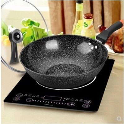 Medical stone pan for frying pan induction cooker flat