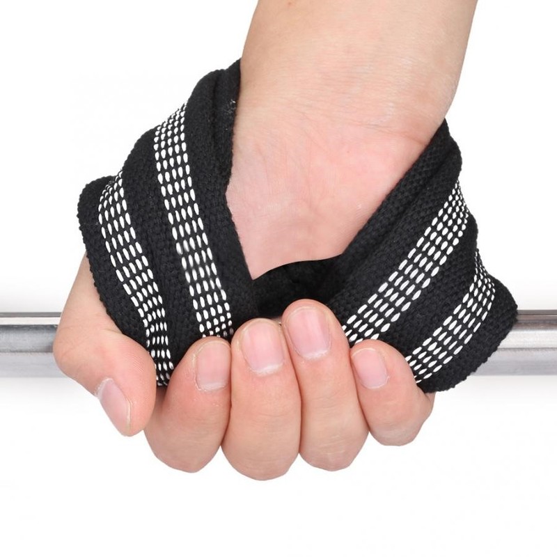 1 Pair Figure 8 Weight Lifting Straps Dead Lift Wrist Strap