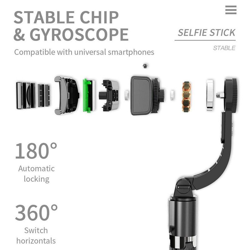 Bluetooth Handheld Gimbal Stabilizer Mobile Phone Selfie  Ho