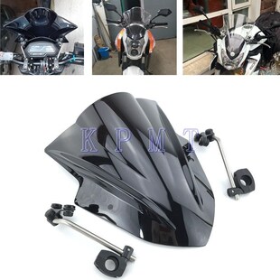 Motorcycle Windshield Windscreen With adjustable bracket Win