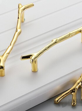 Fashion Tree Branch Furniture Handle 96mm 128mm Black Silver