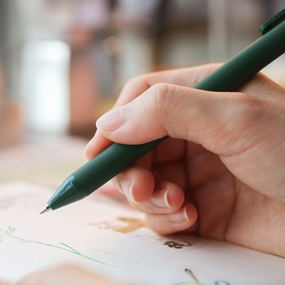 5 pcs/lot Macaron Color Gel Pens Black Colored Ink Ballpoin