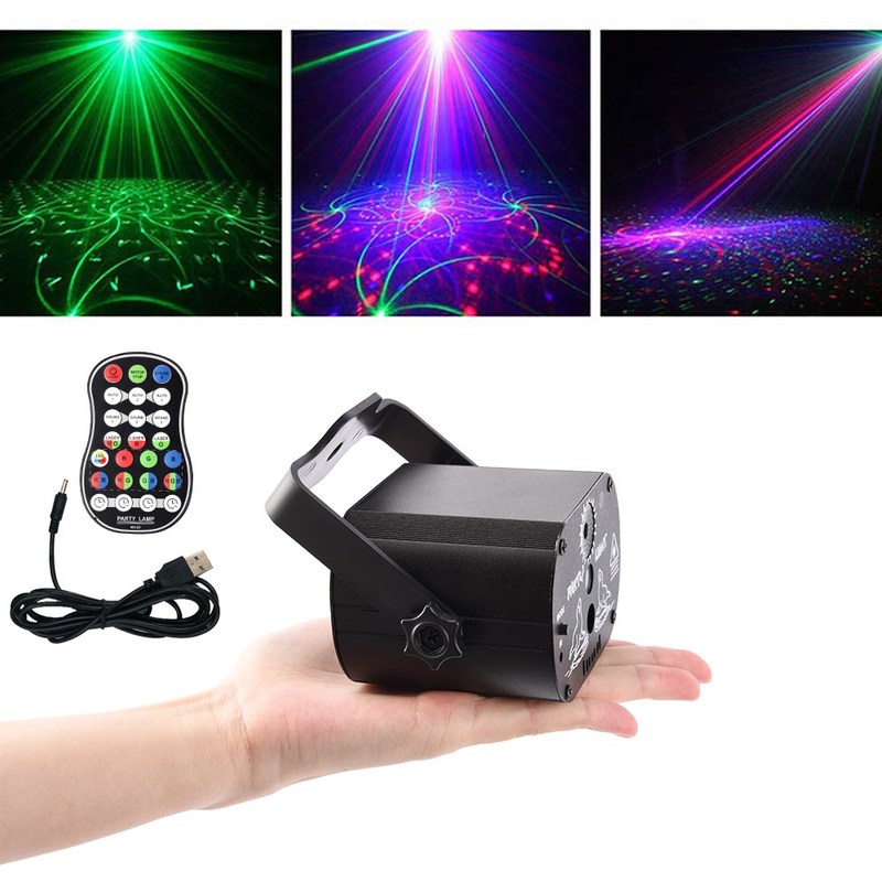 Disco Laser Light 5V SB Recharge 60 Patterns  RGB Laser Proj