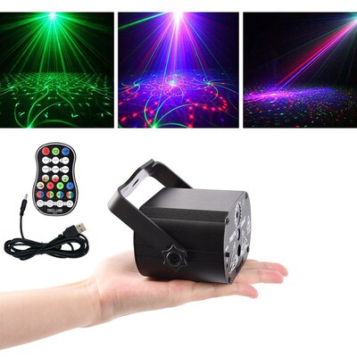 Disco Laser Light 5V SB Recharge 60 Patterns  RGB Laser Proj
