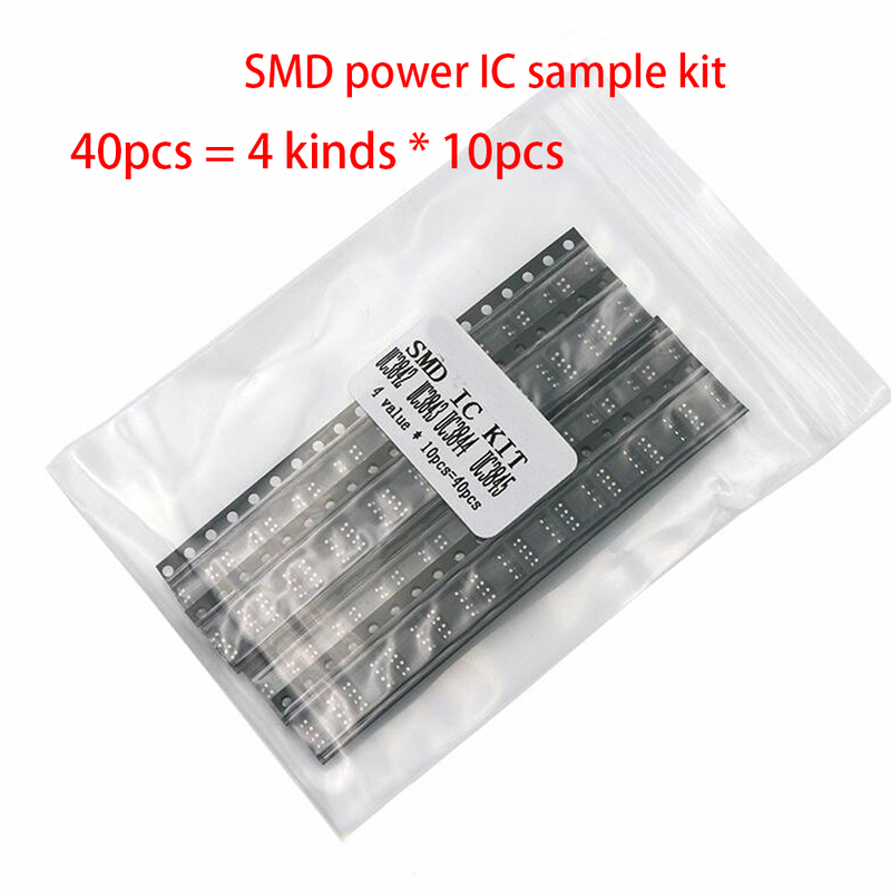 SMD power IC sample kit  40pcs = 4 kinds * 10pcs  UC3842 UC3