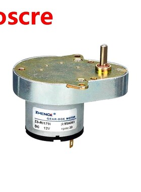 ZHENGKE ZS-RI 12V dc gear motor 11rpm 33rpm worm motor