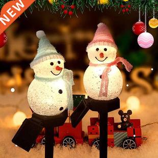 Landscape Light Snowman Decorations Lamp Led Outdoor Solar