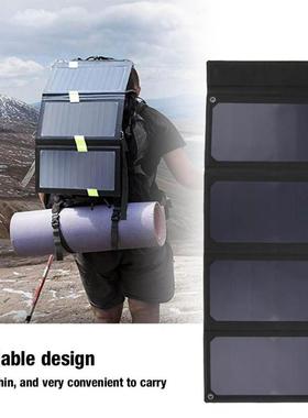 Outdoor Solar Panel Dual USB Output 24W/5V Waterproof Foldab