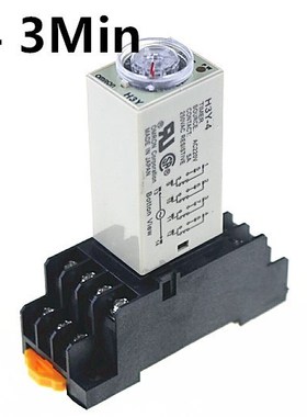 H3Y-4 Power On Time Delay Relay Solid-State Timer max 3Min 4