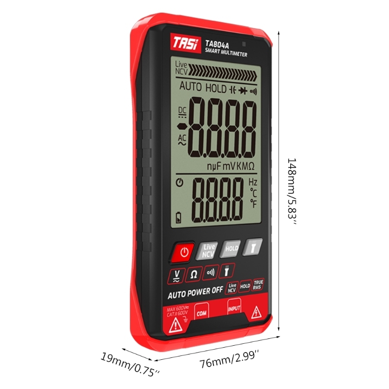 TA804A Dgital Smart Multimeter True Rms 6000 Counts Tester O