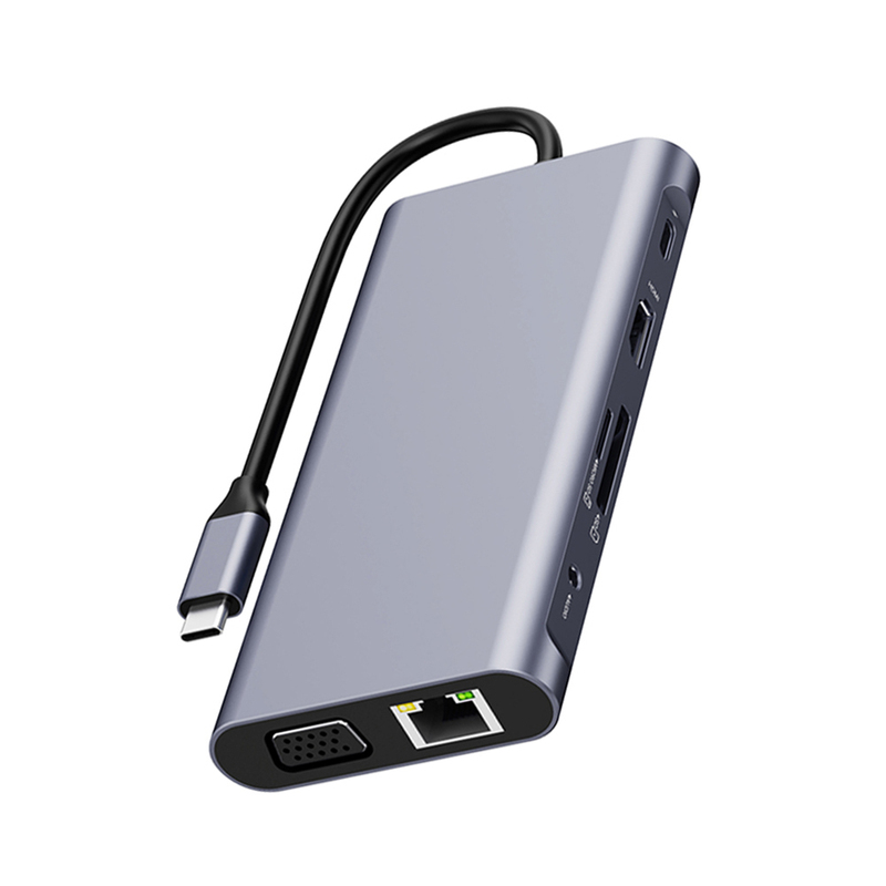 11 in 1 Type-C to PC Computer Charge Dock Station HDMI-Compa