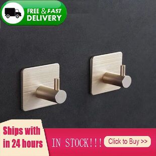 Hanger Stainless Aluminum Hook Adhesive Steel Self