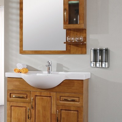 CHUANGDIAN Wall-mounted Manual Soap Dispensers Three Chamber