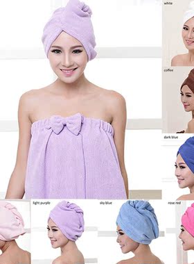 1Pcs Super Absorbent Thickening Portable Bath Towel Hair Sho