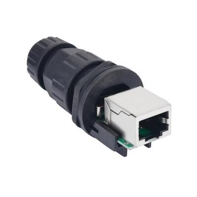 Nylon RJ45 Interface Connector Pluggable Transposon IP68 Net