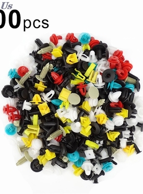 100Pcs Universal Mixed Auto Fastener Car Bumper Clips Retain