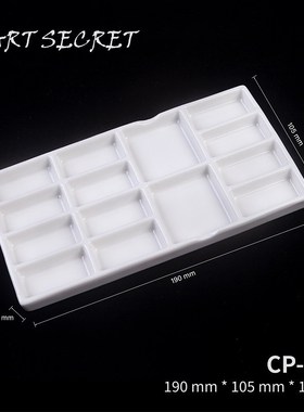 New Round Paint Palette Tray Ceramics for Acrylic Oil Waterc