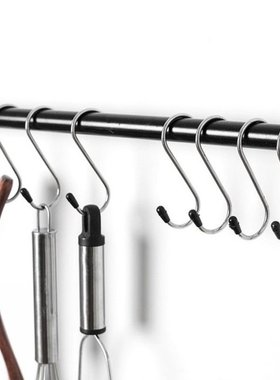 4pcs S Shaped Hooks Clasp Stainless Steel Railing S Hanging