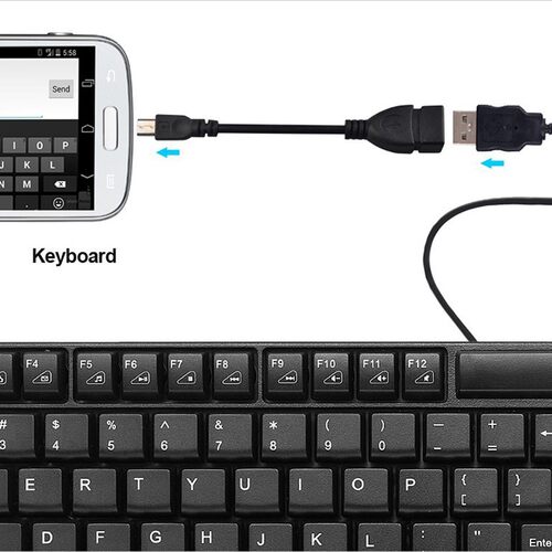 5pin Mini USB Male To USB 2.0 Type A Female OTG Host Adapte