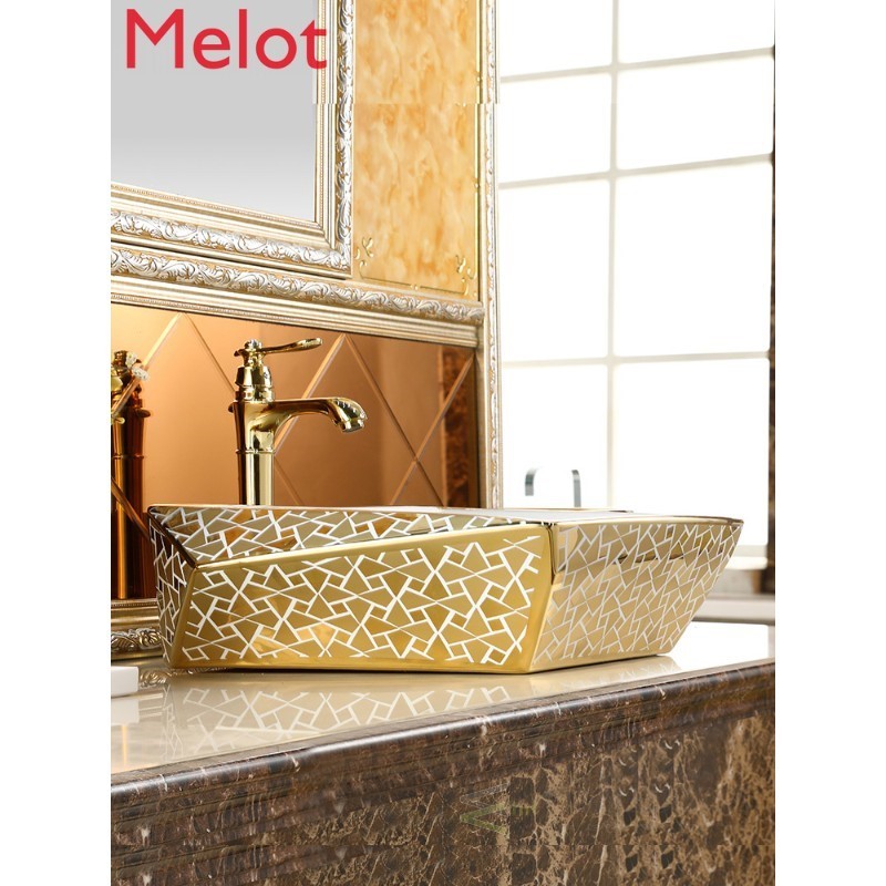 Ceramic diamond table basin art basin European toilet basin