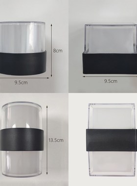 Outdoor p and Down Wall Lamp 5W 10W Dual Head Rectangle Cour