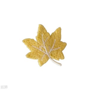 Maple New season leaf clips hair clip embroidered cloth