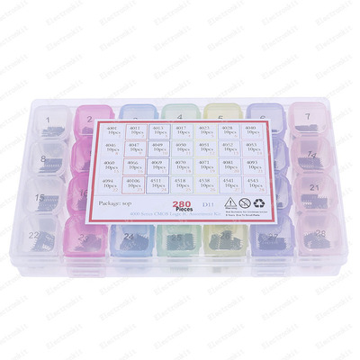 28value smd 4000 Series CMOS Logic IC Chip Kit 4001 4011 401