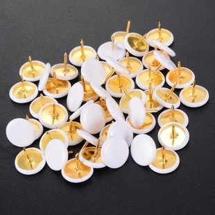 50pcs White Push Pins Thumb Thumbtack Tacks Board Pins for O