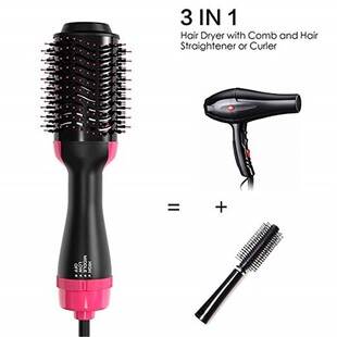 New 2 In 1 One Step Hair Dryer Blow Volumizer Hot Air Brush