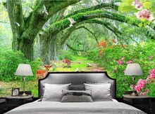 custom wall stickers landscape wallpapers for living room B