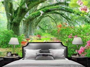 landscape wall room custom living wallpapers stickers for