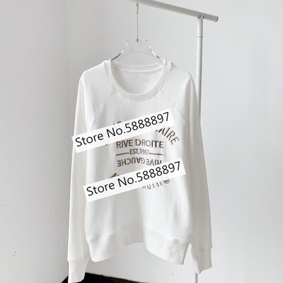 2021 New Women's Sweatshirt Letter Embroideried  Cotton