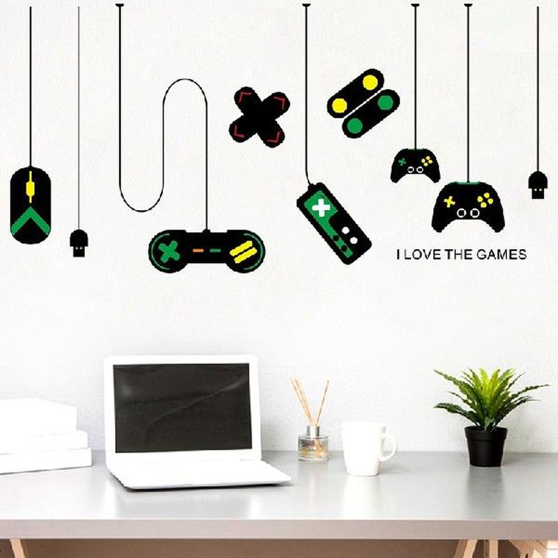 2pcs Gamer Gaming Joysticks Cool Decor Game Lover Machine